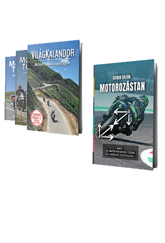 MOTOROS TÚRÁZÁS 1-2. + VILÁGKALANDOR + MOTOROZÁSTAN KÖNYVCSOMAG